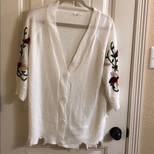 Embroidered cardigan